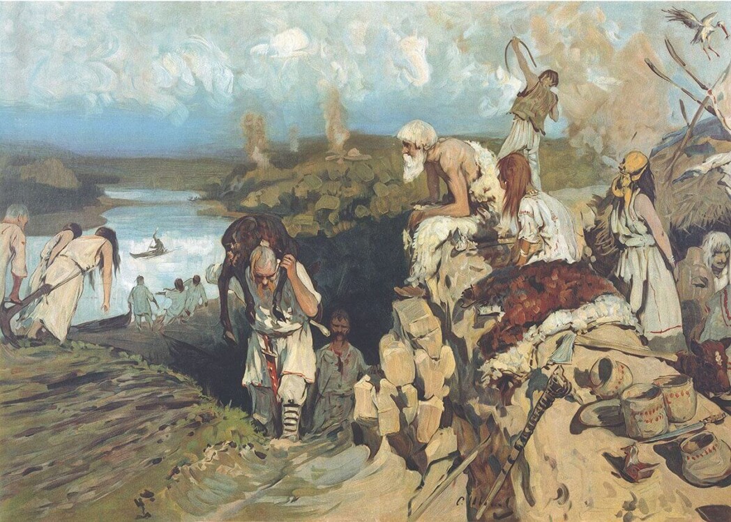 Жилье восточных славян, Иванов Сергей Васильевич, 1907