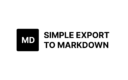 Обложка проекта «Плагин экспорта в Markdown»