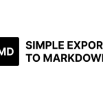 Обложка проекта «Плагин экспорта в Markdown»